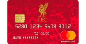 Kredittkort med gunstige tilbud til Liverpool-supportere.
